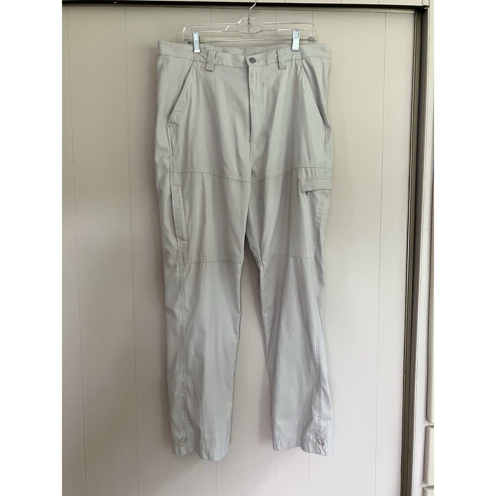 Callaway Golf X Series Golf Pants Men's 36x31 Light Gray Zipper Cargo Pockets